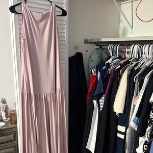 Abercrombie & Fitch Light Pink Maxi Dress